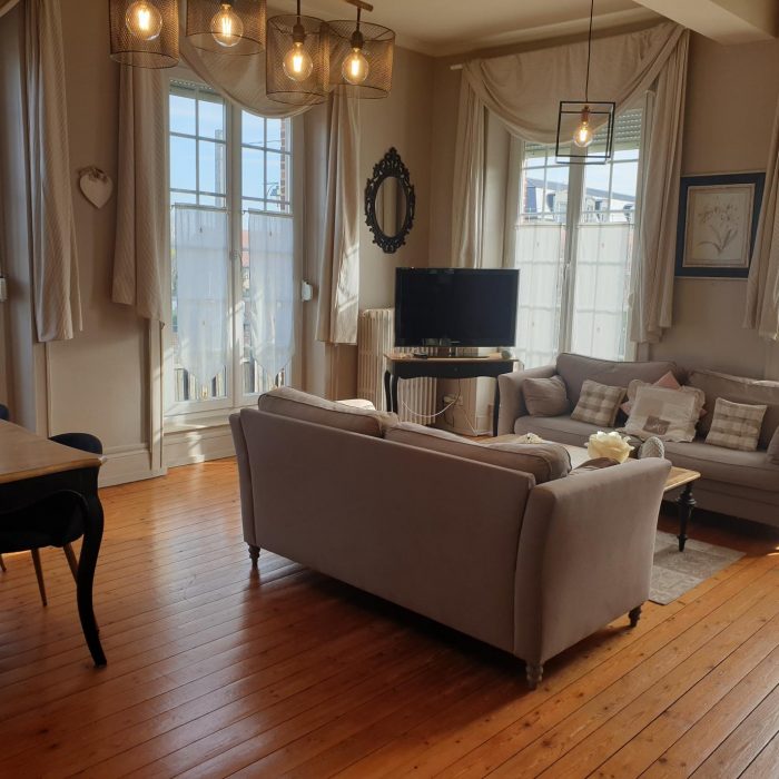 Location Honfleur Gîte Les Fougères Canapé