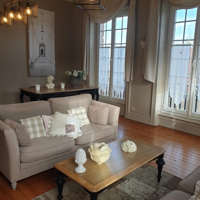 Location Honfleur Gîte Les Fougères Salon